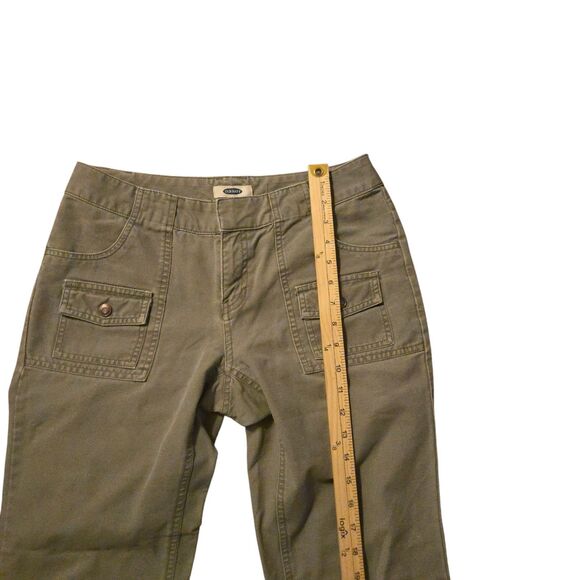 Y2K OLD NAVY Pastchio Green Cargo Pant 6 Military Grunge Bella Swan 2002 Boot - Picture 6 of 7